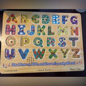 Melissa & Doug Alphabet Sound Puzzle GUC